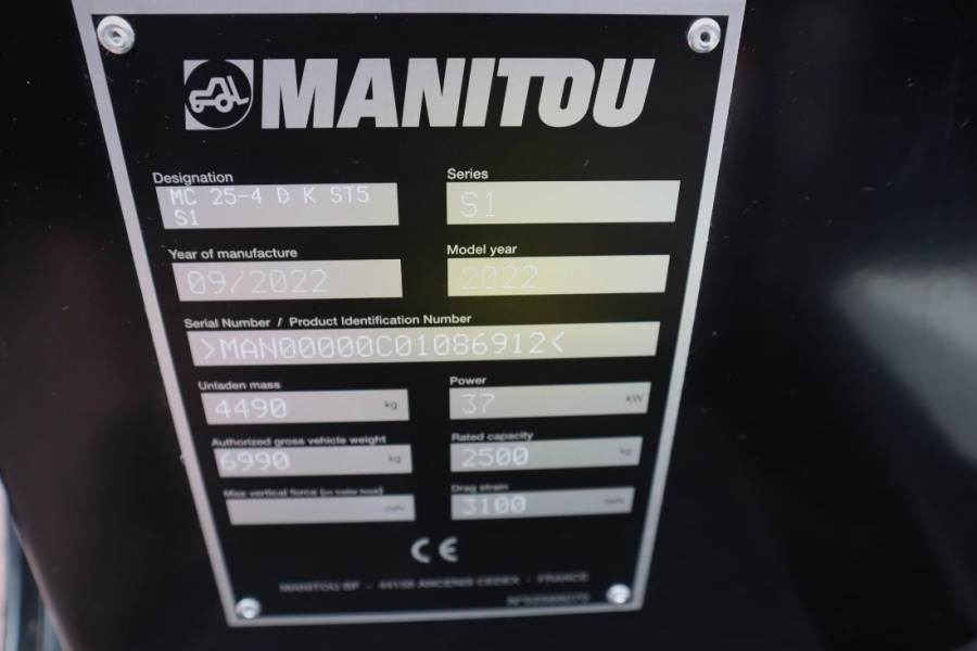 Manitou MC25-4 Valid Inspection, *Guarantee, Diesel, 4x4 D - Carrello elevatore fuoristrada: foto 5 Manitou MC25-4 Valid Inspection, *Guarantee, Diesel, 4x4 D - Carrello elevatore fuoristrada: foto 5