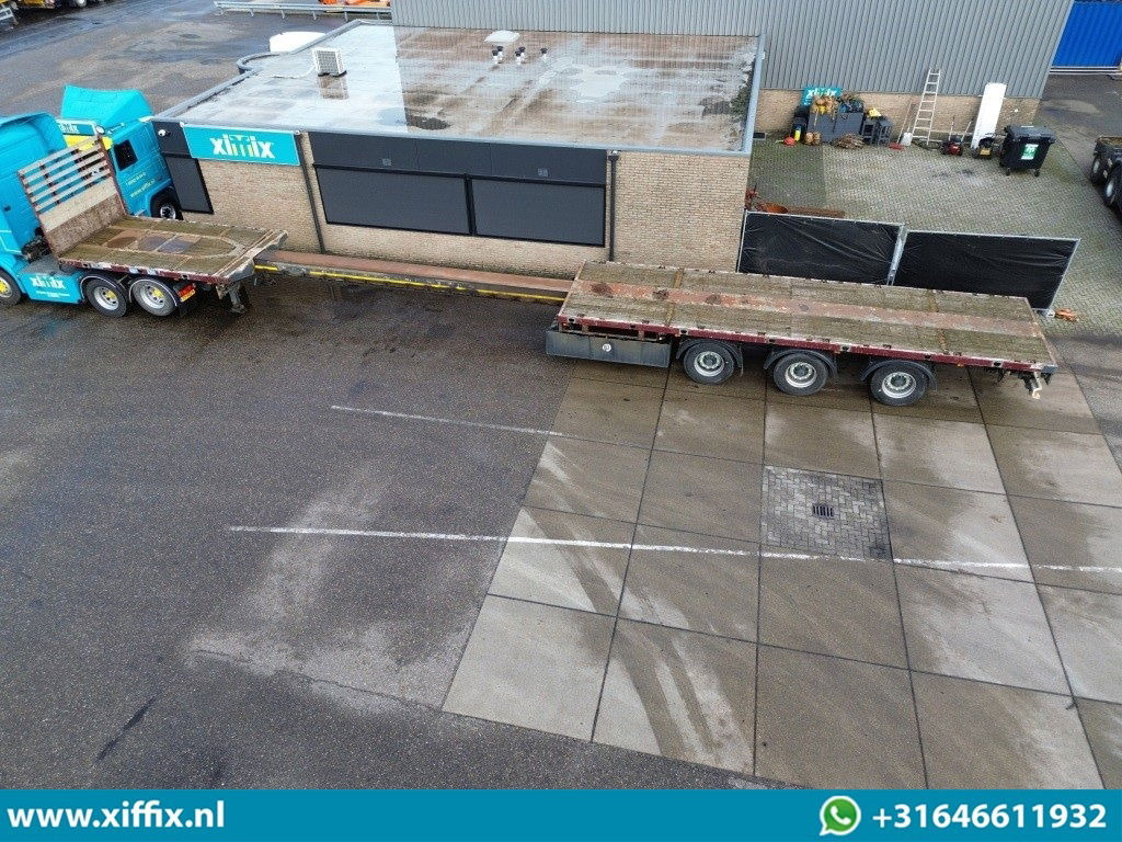 Meusburger 3-ass. Vlakke uitschuifbare oplegger / 3x gestuurd - Semirimorchio cassonato/ Pianale: foto 2 Meusburger 3-ass. Vlakke uitschuifbare oplegger / 3x gestuurd - Semirimorchio cassonato/ Pianale: foto 2