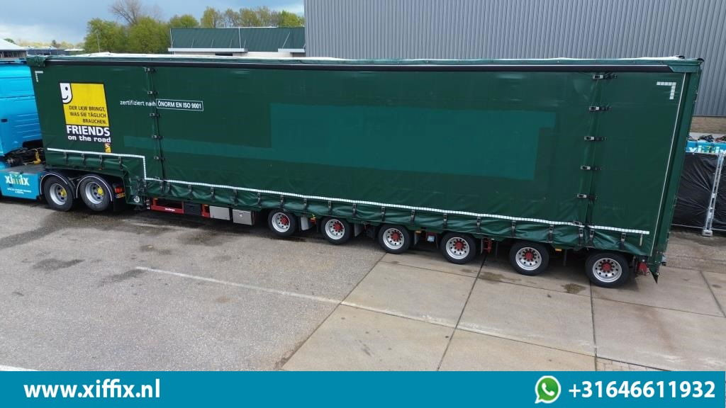 Meusburger 6-ass. Semi dieplader met elektische huifopbouw / 3x naloop gestuurd - Semirimorchio pianale ribassato: foto 2 Meusburger 6-ass. Semi dieplader met elektische huifopbouw / 3x naloop gestuurd - Semirimorchio pianale ribassato: foto 2