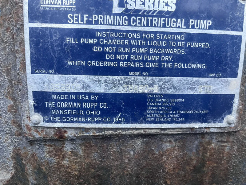 Gorman Rupp Wavo pompset 4 cillinder lister-petter diesel - Pompa acqua: foto 5 Gorman Rupp Wavo pompset 4 cillinder lister-petter diesel - Pompa acqua: foto 5