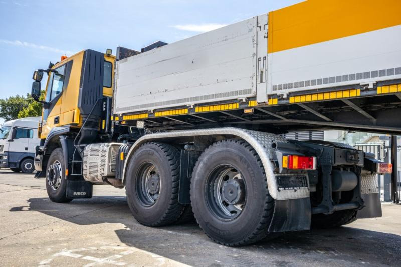 Autocarro con pianale/ Cassone fisso, Camion con gru Iveco TRAKKER 450-6X4-BIG AXLES: foto 10