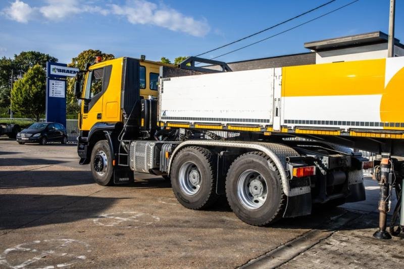 Autocarro con pianale/ Cassone fisso, Camion con gru Iveco TRAKKER 450-6X4-BIG AXLES: foto 8