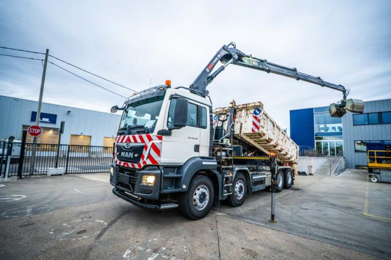 MAN TGS 32.420 BL + HIAB X-HIDUO 188/3x - Autocarro scarrabile, Camion con gru: foto 1 MAN TGS 32.420 BL + HIAB X-HIDUO 188/3x - Autocarro scarrabile, Camion con gru: foto 1