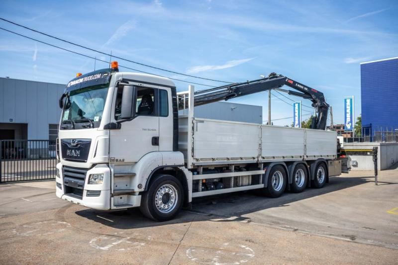 MAN TGS 35.420 BL-8x4-4+HIAB 188 E-2 - Autocarro con pianale/ Cassone fisso, Camion con gru: foto 1 MAN TGS 35.420 BL-8x4-4+HIAB 188 E-2 - Autocarro con pianale/ Cassone fisso, Camion con gru: foto 1