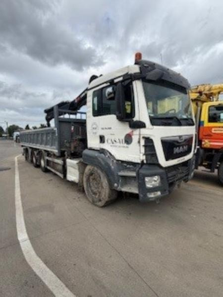 MAN TGS 35.460 BL - HIAB X-HIDUO 228 E-3 (DAMAGED) - Autocarro ribaltabile, Camion con gru: foto 2 MAN TGS 35.460 BL - HIAB X-HIDUO 228 E-3 (DAMAGED) - Autocarro ribaltabile, Camion con gru: foto 2