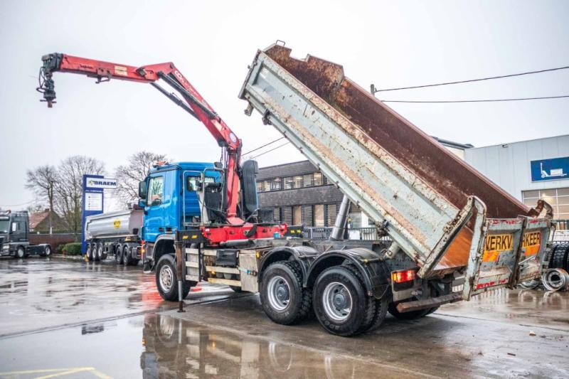 Mercedes ACTROS 3344 AK - HMF 1643 Z2 - Autocarro ribaltabile, Camion con gru: foto 5 Mercedes ACTROS 3344 AK - HMF 1643 Z2 - Autocarro ribaltabile, Camion con gru: foto 5