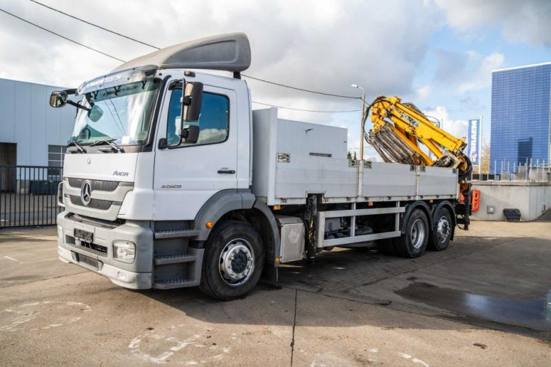 Mercedes AXOR 2529 L - EFFER 250/4S+JIB - Autocarro con pianale/ Cassone fisso, Camion con gru: foto 1 Mercedes AXOR 2529 L - EFFER 250/4S+JIB - Autocarro con pianale/ Cassone fisso, Camion con gru: foto 1