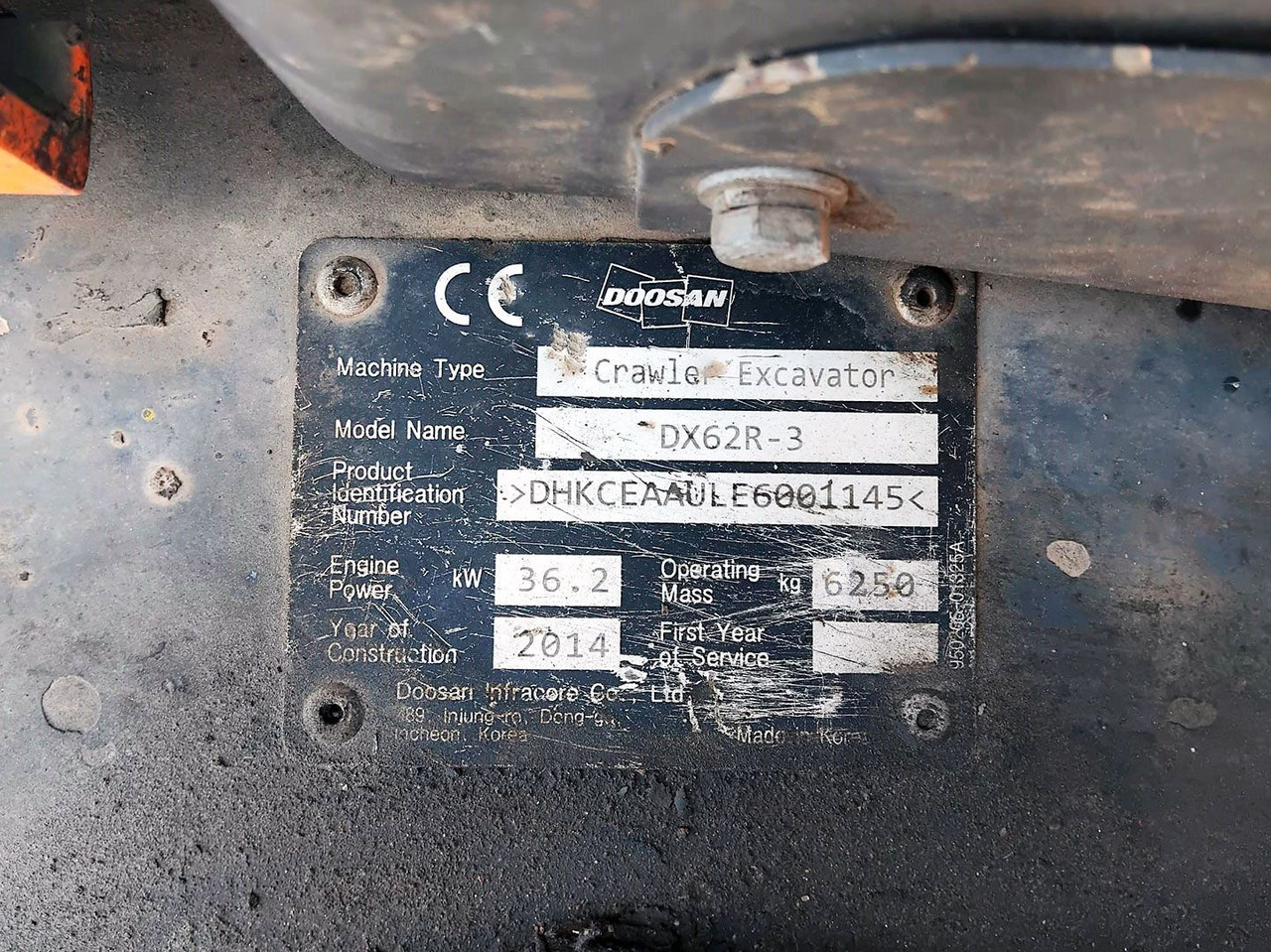 DOOSAN DX62R-3 - Miniescavatore: foto 3 DOOSAN DX62R-3 - Miniescavatore: foto 3