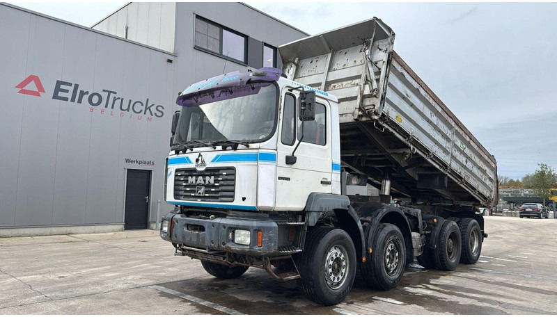 MAN 41.414 (6 CYLINDER / STEEL SUSP. / LAMES / BIG AXLE / GRAND PONT) - Autocarro ribaltabile: foto 1 MAN 41.414 (6 CYLINDER / STEEL SUSP. / LAMES / BIG AXLE / GRAND PONT) - Autocarro ribaltabile: foto 1