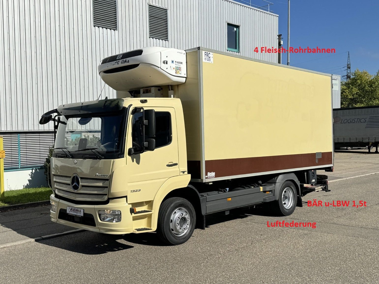Mercedes-Benz Atego 1323L 4-Fleisch-Rohrbahnen TK T600R ATM - Autocarro frigorifero: foto 1 Mercedes-Benz Atego 1323L 4-Fleisch-Rohrbahnen TK T600R ATM - Autocarro frigorifero: foto 1