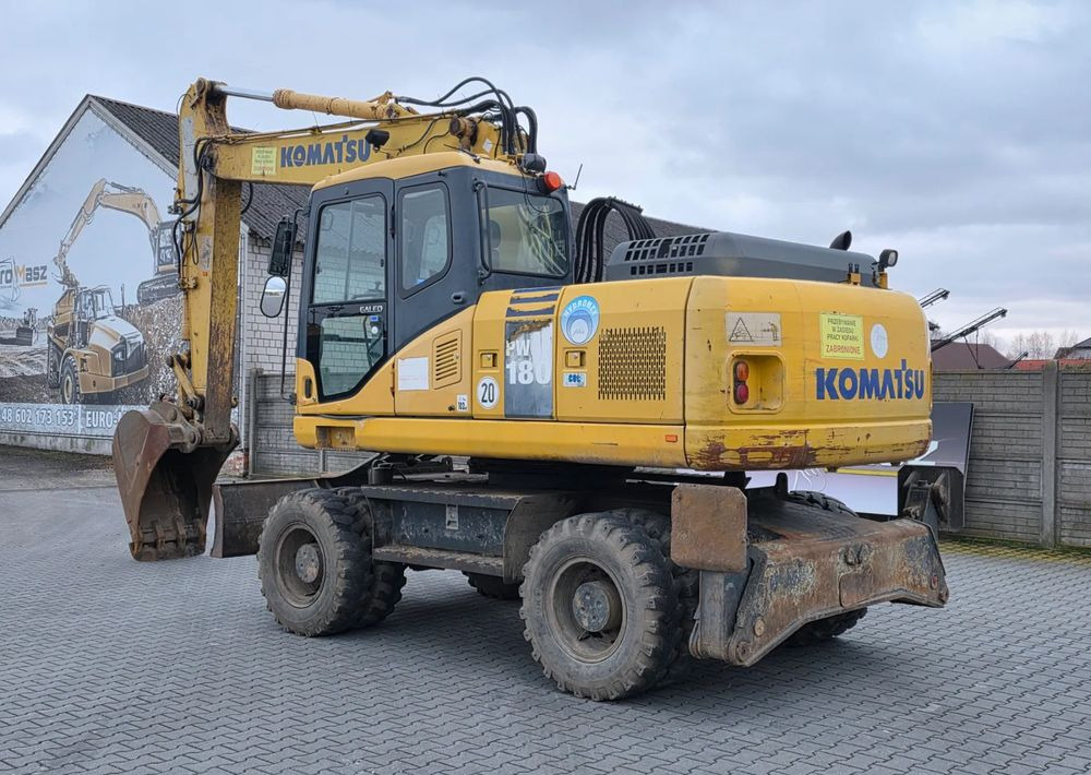 Komatsu PW 180-7EO, 2007 ROK, PODPORY + PŁUG - Escavatore gommato: foto 3 Komatsu PW 180-7EO, 2007 ROK, PODPORY + PŁUG - Escavatore gommato: foto 3
