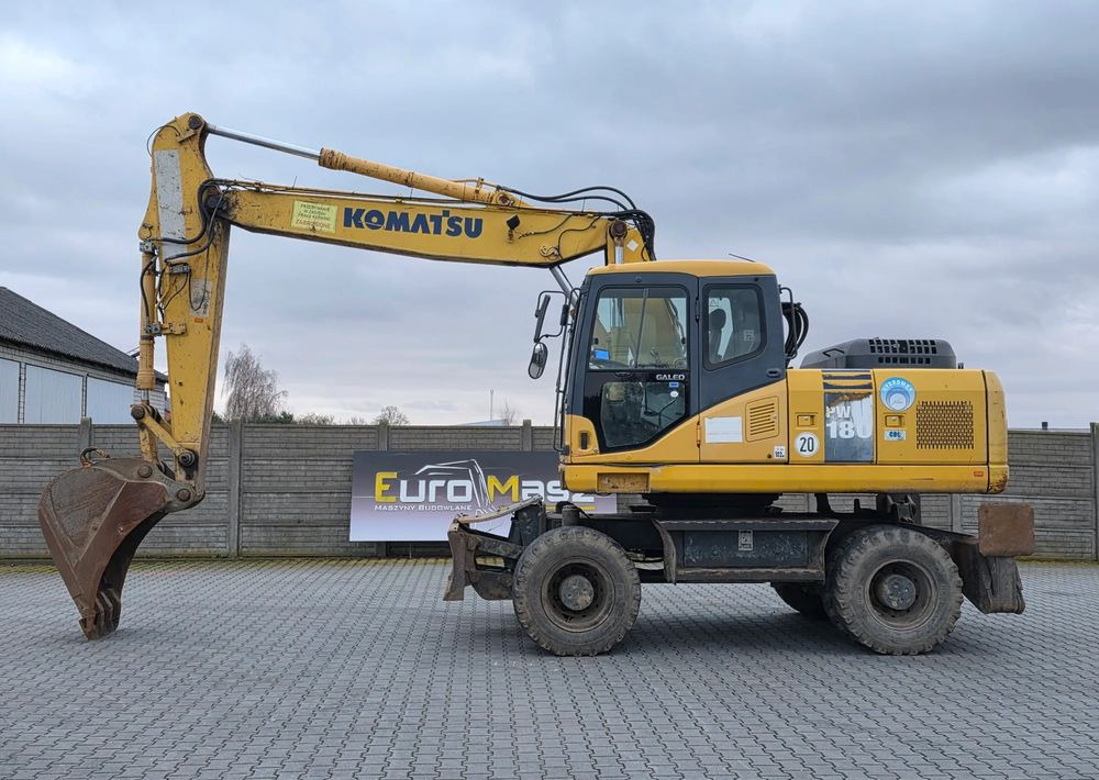 Komatsu PW 180-7EO, 2007 ROK, PODPORY + PŁUG - Escavatore gommato: foto 2 Komatsu PW 180-7EO, 2007 ROK, PODPORY + PŁUG - Escavatore gommato: foto 2