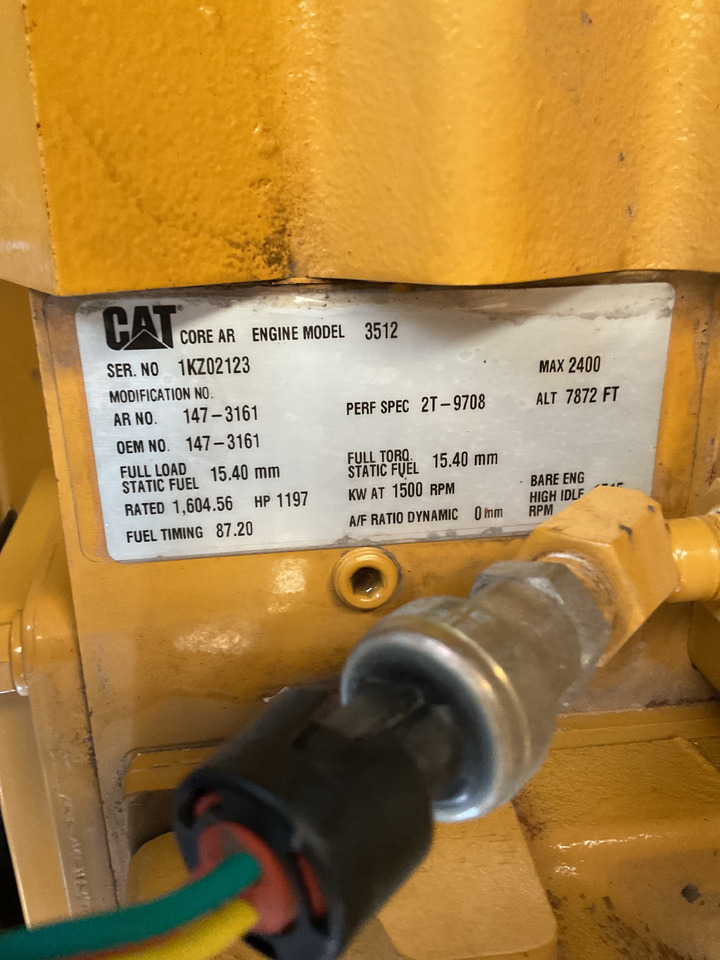 Caterpillar 3512HD, 1275KVA Generatorset. Like brand new. Low standby hours. - Gruppo elettrogeno: foto 3 Caterpillar 3512HD, 1275KVA Generatorset. Like brand new. Low standby hours. - Gruppo elettrogeno: foto 3