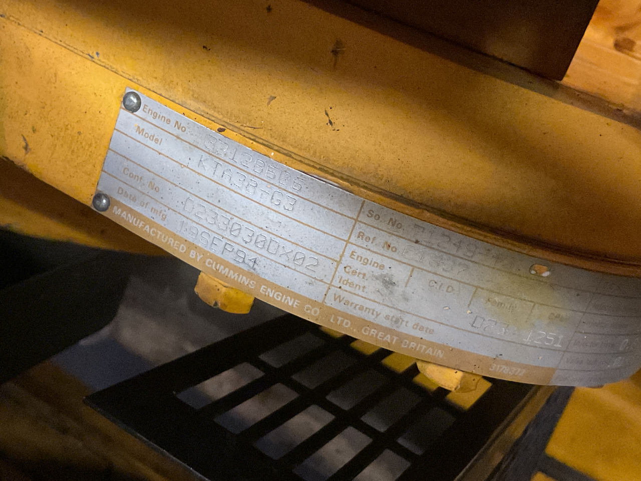 Cummins KTA38G3, 1000KVA Generatorset. Low hours and complete. - Gruppo elettrogeno: foto 5 Cummins KTA38G3, 1000KVA Generatorset. Low hours and complete. - Gruppo elettrogeno: foto 5