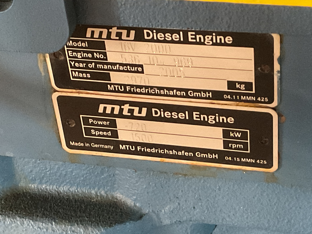 MTU 16V2000, 900KVA generatorset. Like brand new. Low standby hours - Gruppo elettrogeno: foto 4 MTU 16V2000, 900KVA generatorset. Like brand new. Low standby hours - Gruppo elettrogeno: foto 4
