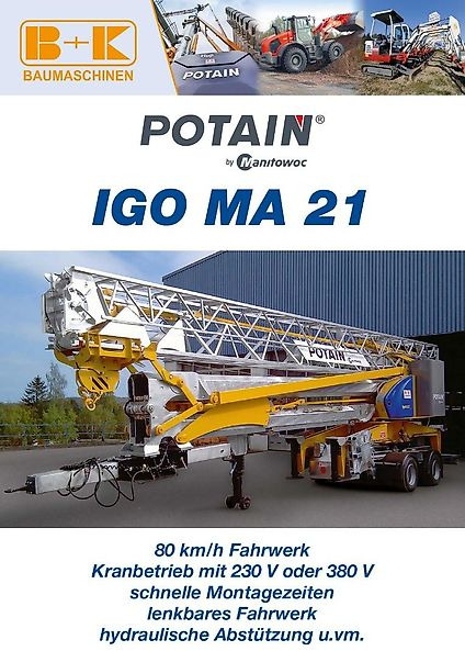 Potain IGO MA 21 - Gru automontante: foto 1 Potain IGO MA 21 - Gru automontante: foto 1