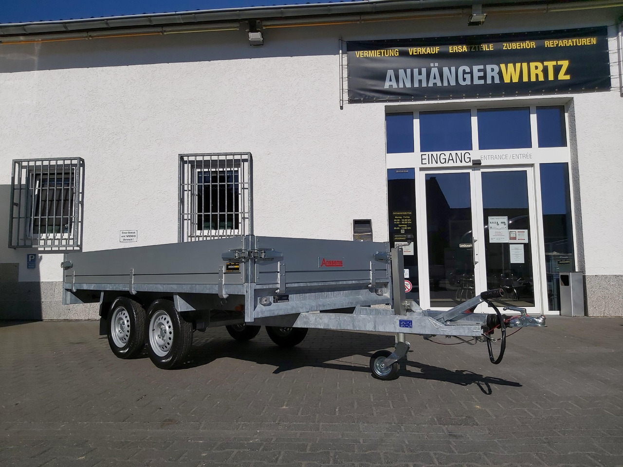Anssems Hochlader PSX - S 2000 305x153x30cm (M) 2000kg - Rimorchio pianale/ Cassonato: foto 4 Anssems Hochlader PSX - S 2000 305x153x30cm (M) 2000kg - Rimorchio pianale/ Cassonato: foto 4