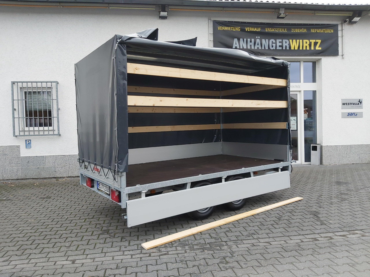 Anssems Hochlader PSX - S 2500 325x178x30cm 180cm Hochplane grau (L) 2500kg Aktion - Rimorchio centinato: foto 2 Anssems Hochlader PSX - S 2500 325x178x30cm 180cm Hochplane grau (L) 2500kg Aktion - Rimorchio centinato: foto 2