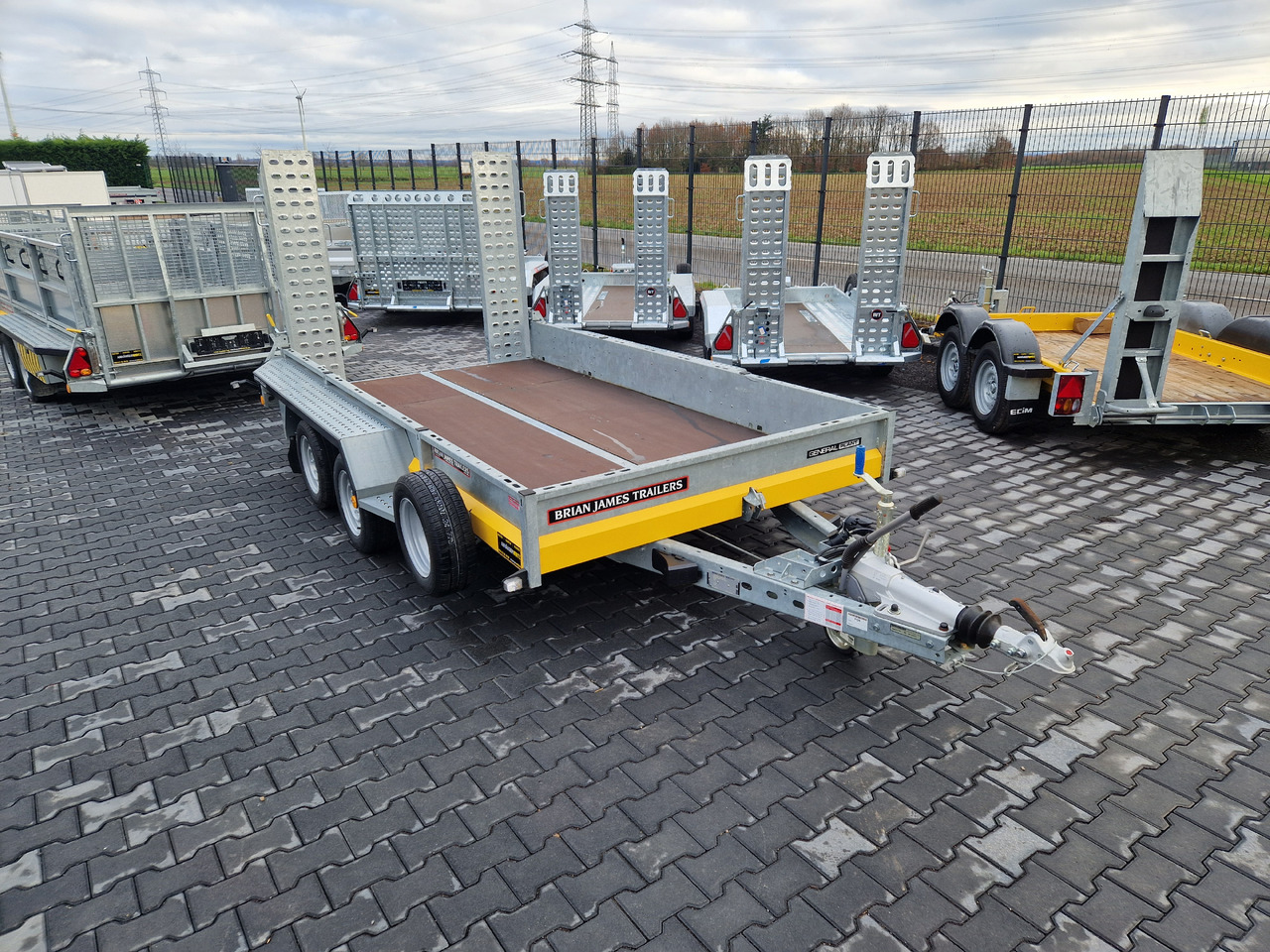 Rimorchio trasporto macchine operatrici Brian James General Plant 360x185x25cm Auffahrrampen Reserverad (L) 3500kg: foto 8