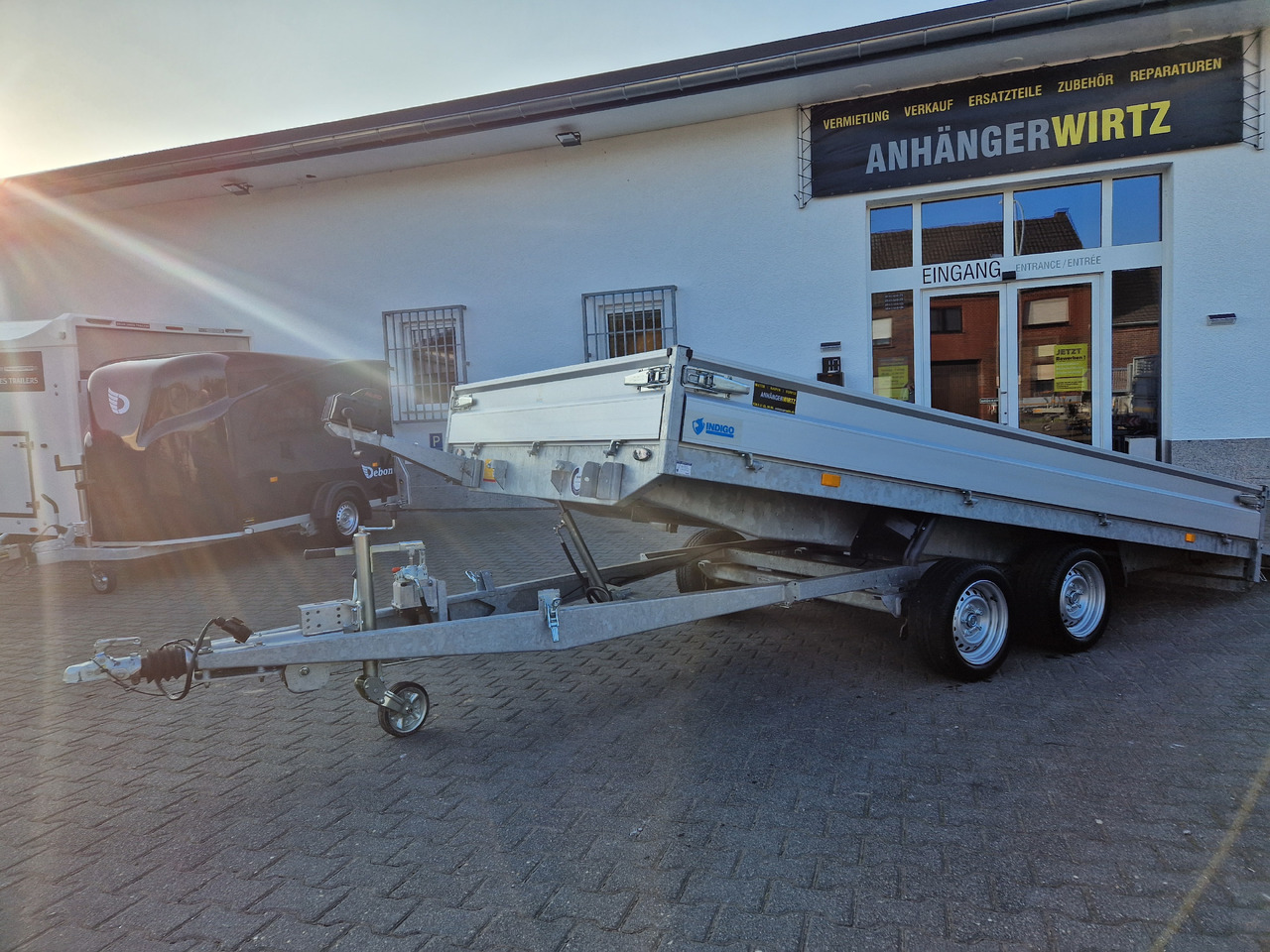 Hapert Indigo HT-2 405x201x30cm ankippbar Heckklappe Seilwinde 3500kg - Rimorchio trasporto macchine operatrici: foto 4 Hapert Indigo HT-2 405x201x30cm ankippbar Heckklappe Seilwinde 3500kg - Rimorchio trasporto macchine operatrici: foto 4