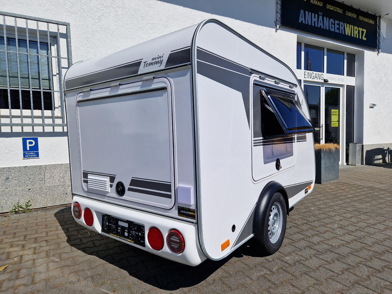 Caravan Mini Camper Mini Tommy TMC25 252x140x121cm aero V1 Küche 12V/230V 100km/H 750kg gebremst Modell 24: foto 19
