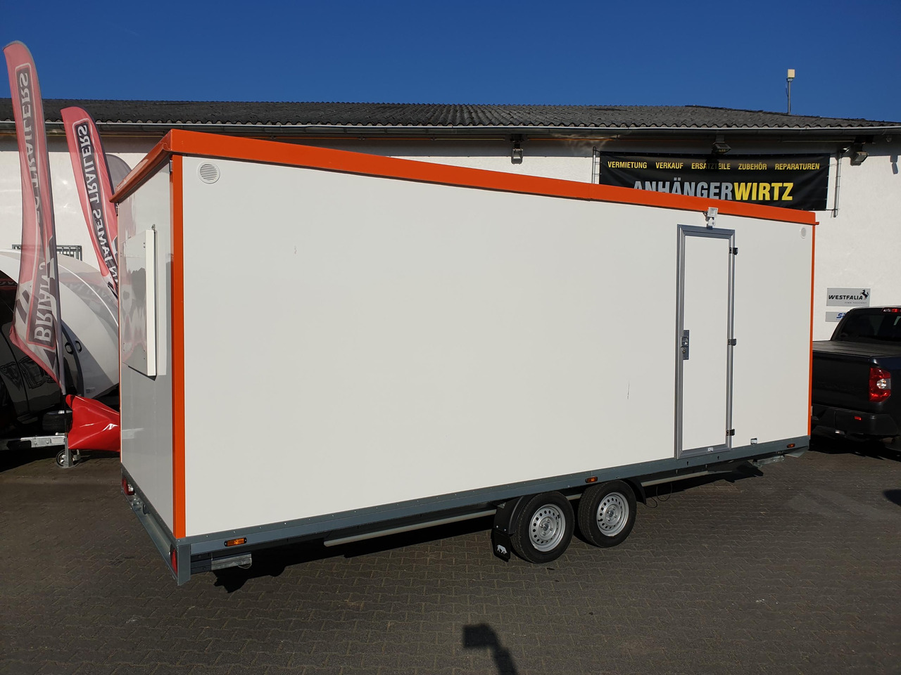 Mobiles Büro 612x222x220cm Tür + Fenster + WC Raum (XXXL) 2000kg - Contenitore abitativo, Rimorchio: foto 2 Mobiles Büro 612x222x220cm Tür + Fenster + WC Raum (XXXL) 2000kg - Contenitore abitativo, Rimorchio: foto 2