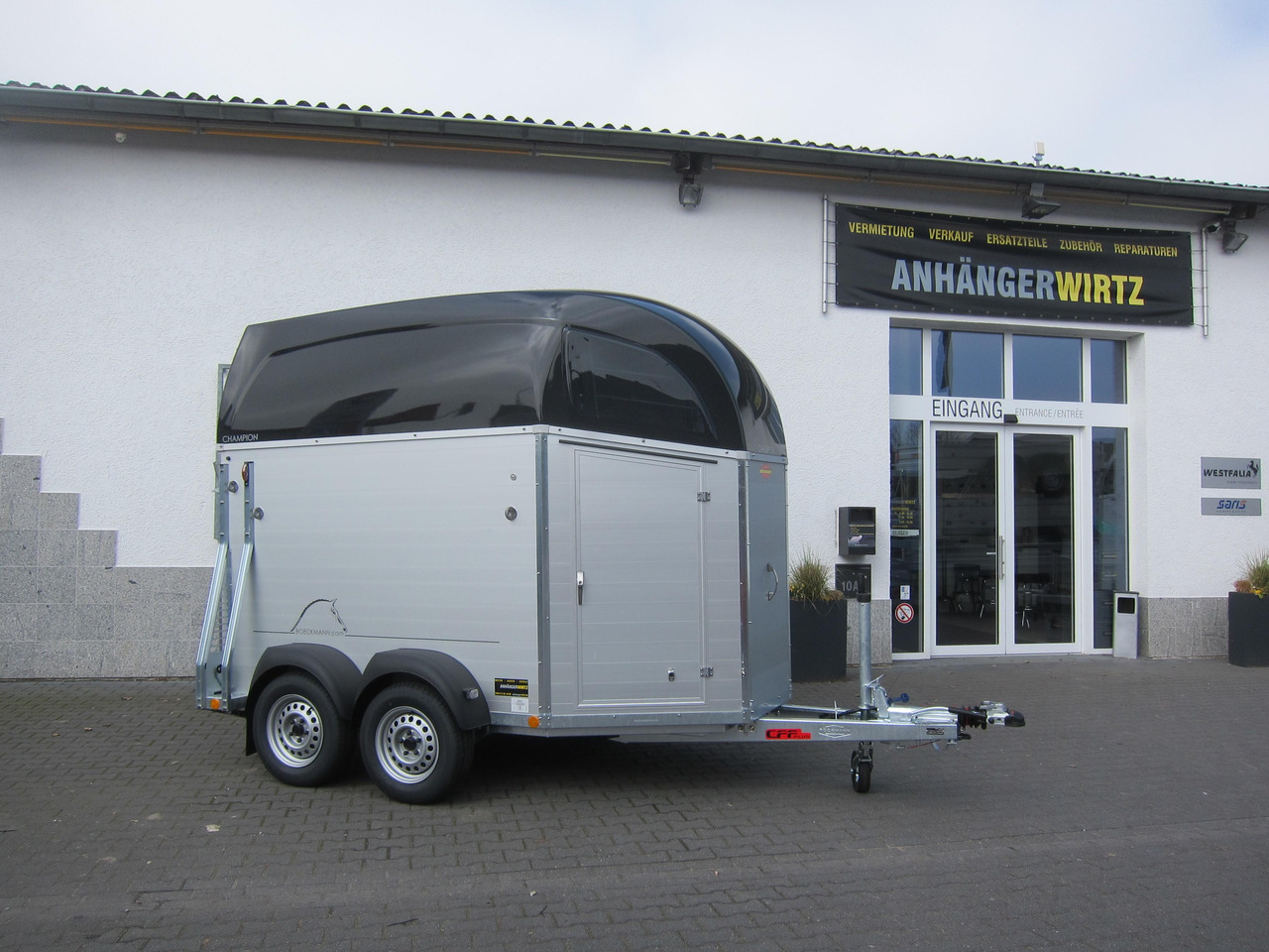 Trailer trasporto cavalli Pferdeanhänger Böckmann Champion C 2400kg Heckflügeltür blackline CFF+ 100 km/H 2400kg Abverkauf: foto 10