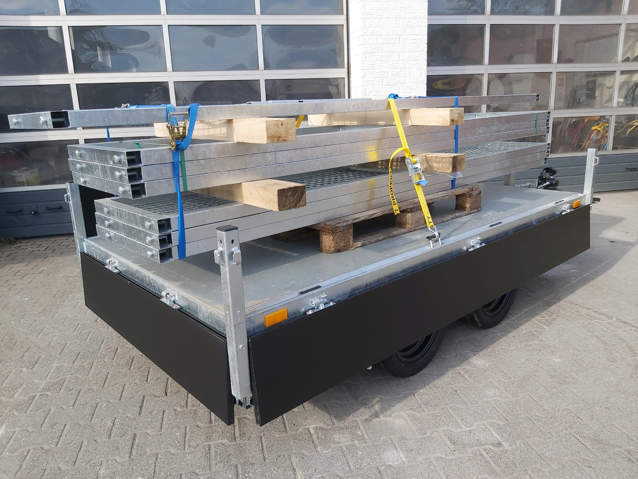 Rimorchio ribaltabile Saris Kipper K1 276 150 2000 2 276x150x30cm black Edition Handpumpe 13" (S) 2000kg Aktion: foto 9