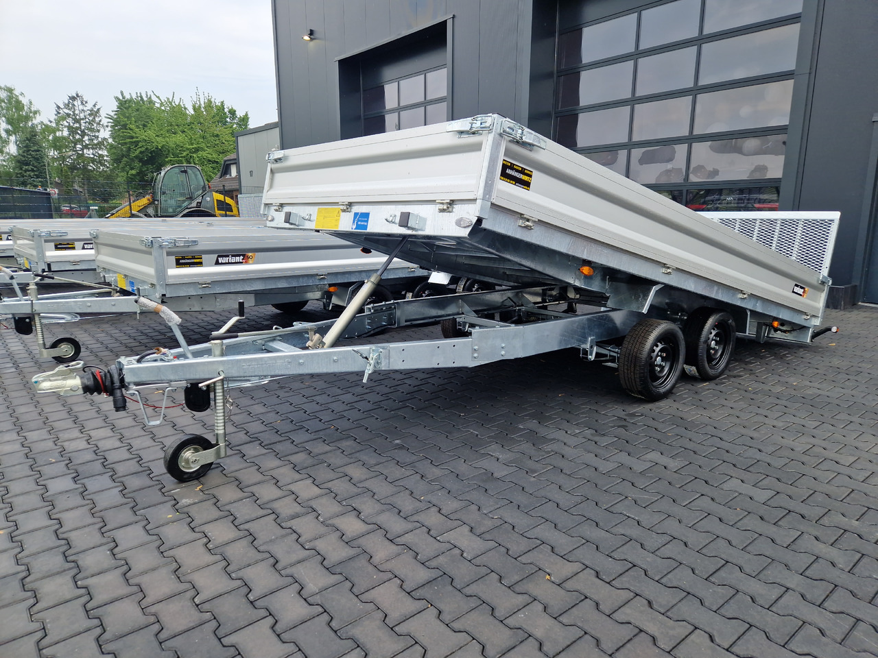 Rimorchio trasporto macchine operatrici Variant Maschinentransporter 3542 UX Maxi Load Tandem Parabelfeder LED Felgen black 3500kg: foto 7