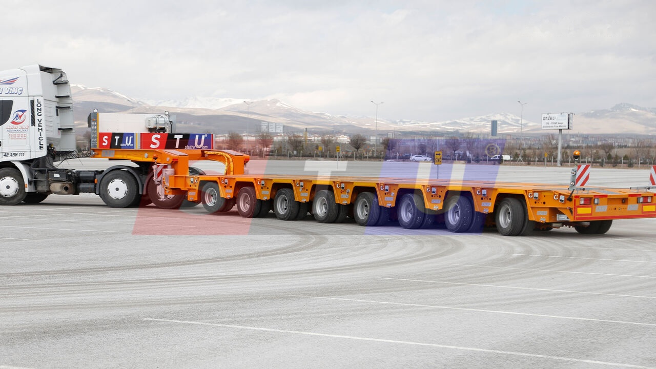 STU 8 AXLE LOWBED- HYDRAULIC STEERING AXLES / 8 ESSİEUX SURBAISSES-E - Semirimorchio pianale ribassato: foto 1 STU 8 AXLE LOWBED- HYDRAULIC STEERING AXLES / 8 ESSİEUX SURBAISSES-E - Semirimorchio pianale ribassato: foto 1