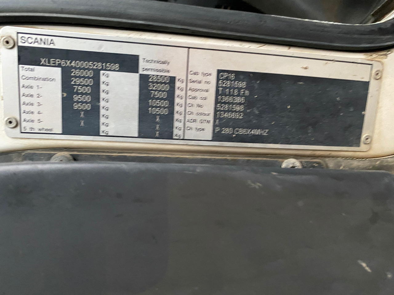 Autobetoniera Scania P280 6x4 Concrete Mixer: foto 8