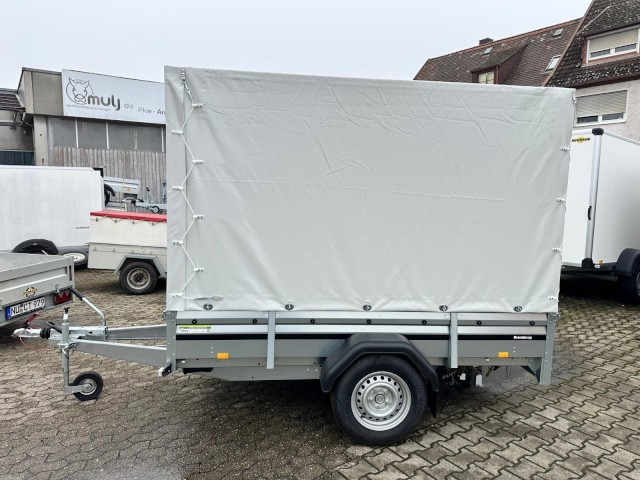 Brenderup 2260WSB1300 Stahl, 1,3 to. kippbar, mit Plane 180 cm, 2580x1530x400mm - Rimorchio per auto: foto 3 Brenderup 2260WSB1300 Stahl, 1,3 to. kippbar, mit Plane 180 cm, 2580x1530x400mm - Rimorchio per auto: foto 3