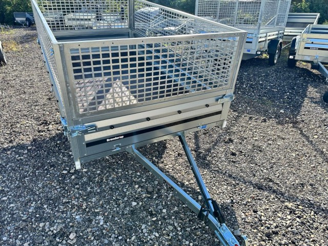 Brenderup 3251S UB 750 kg, Hochlader mit Laubgitter, 2500x1420x350mm, 100 km/h - Rimorchio per auto: foto 2 Brenderup 3251S UB 750 kg, Hochlader mit Laubgitter, 2500x1420x350mm, 100 km/h - Rimorchio per auto: foto 2