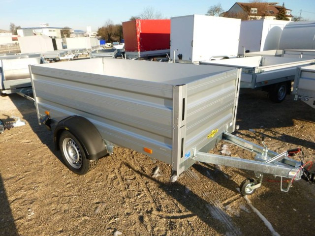 Humbaur HA 132513 mit KV und Bordwandaufsatz, 100 km/h 1300 kg, 2510 x 1310 x 350mm - Rimorchio per auto: foto 1 Humbaur HA 132513 mit KV und Bordwandaufsatz, 100 km/h 1300 kg, 2510 x 1310 x 350mm - Rimorchio per auto: foto 1