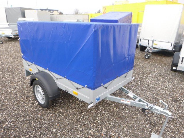 Humbaur Startrailer H 752010 mit Hochplane 750 kg 2050x1095x300mm - Rimorchio per auto: foto 1 Humbaur Startrailer H 752010 mit Hochplane 750 kg 2050x1095x300mm - Rimorchio per auto: foto 1