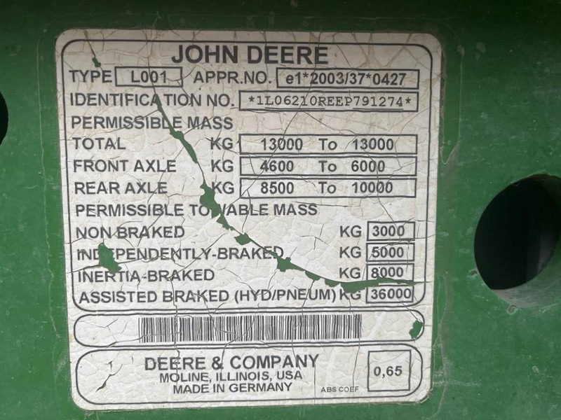 Leasing di John Deere 6210 R AutoPower John Deere 6210 R AutoPower: foto 11