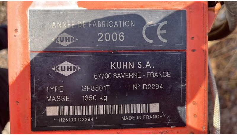Kuhn GF 8501 T - Voltafieno: foto 5 Kuhn GF 8501 T - Voltafieno: foto 5