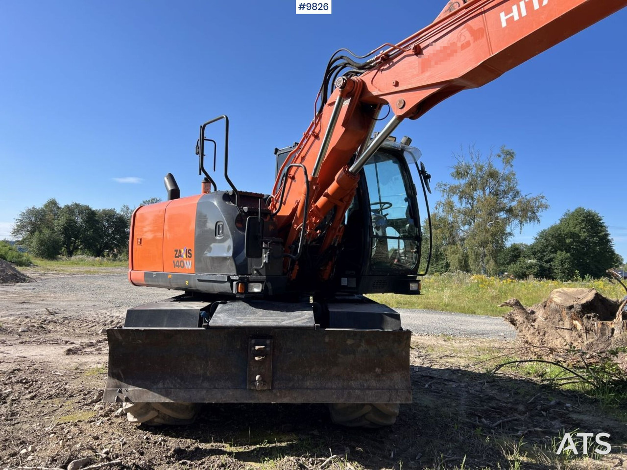 Hitachi ZX140 W-5B with rotor and planer bucket - Escavatore gommato: foto 4 Hitachi ZX140 W-5B with rotor and planer bucket - Escavatore gommato: foto 4