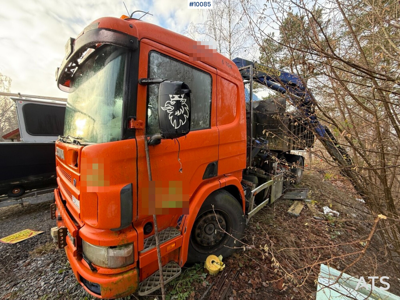 Scania P94G 300 Crane truck with flatbed Rep. object - Autocarro scarrabile, Camion con gru: foto 4 Scania P94G 300 Crane truck with flatbed Rep. object - Autocarro scarrabile, Camion con gru: foto 4
