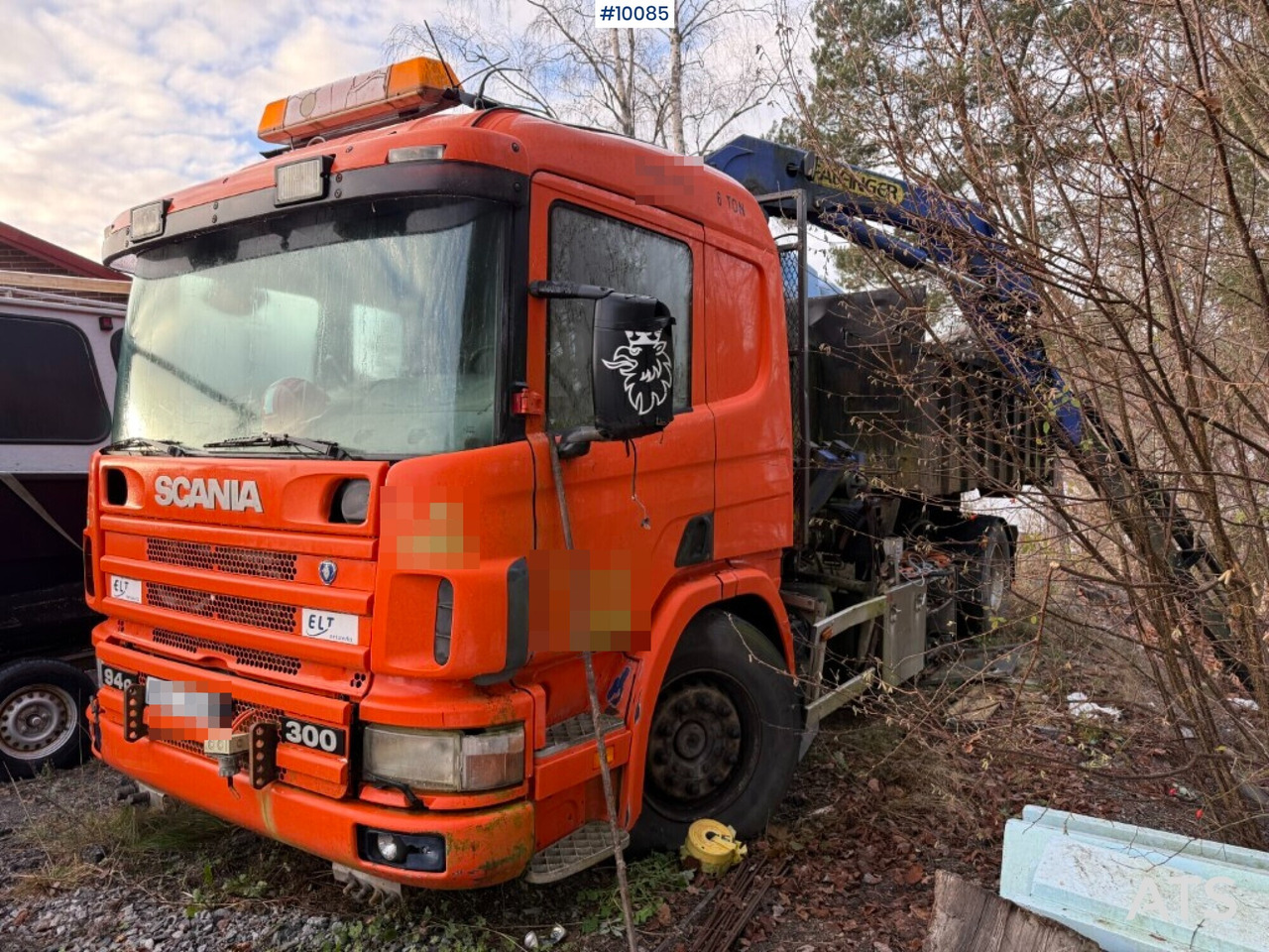 Scania P94G 300 Crane truck with flatbed Rep. object - Autocarro scarrabile, Camion con gru: foto 3 Scania P94G 300 Crane truck with flatbed Rep. object - Autocarro scarrabile, Camion con gru: foto 3