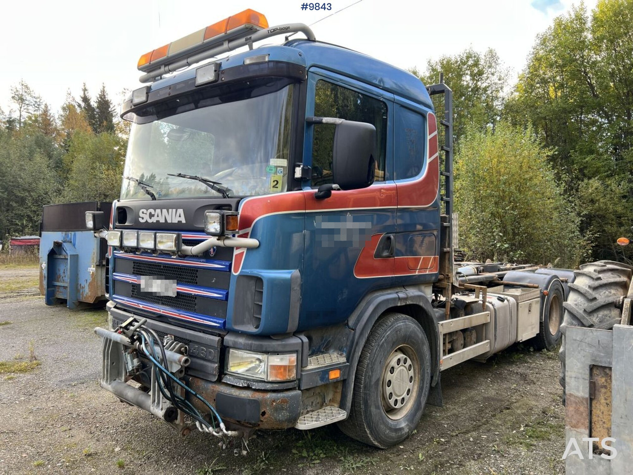 Scania R144 Hook Truck with plow equipment - Autocarro scarrabile: foto 1 Scania R144 Hook Truck with plow equipment - Autocarro scarrabile: foto 1