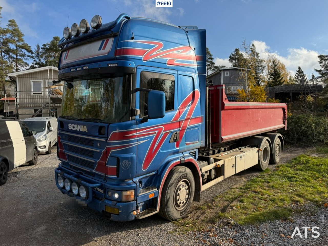 Scania R164 580 6X2 truck with flatbed - Autocarro con pianale/ Cassone fisso: foto 1 Scania R164 580 6X2 truck with flatbed - Autocarro con pianale/ Cassone fisso: foto 1