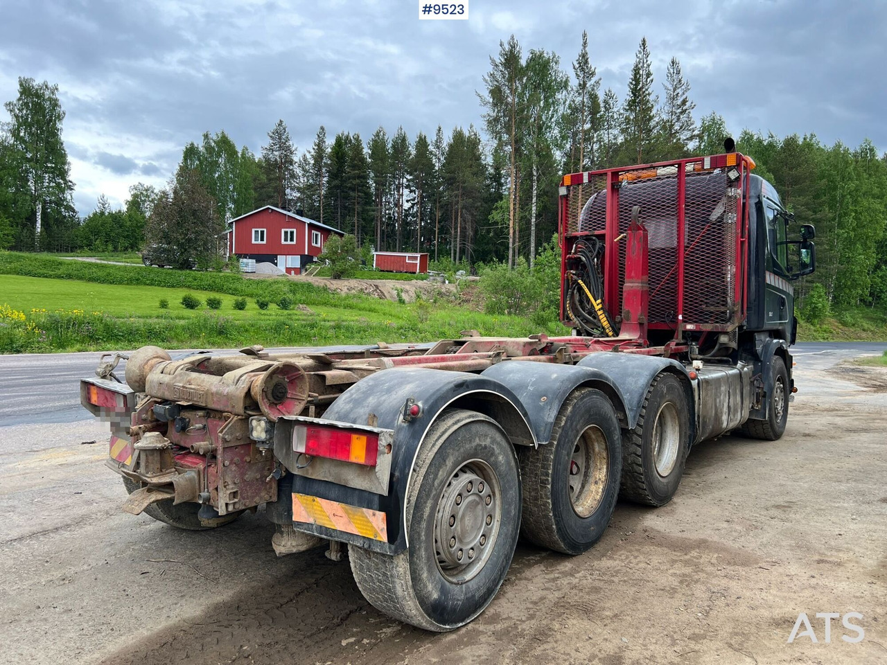 Autocarro scarrabile Scania R164 Tridem Hooklift: foto 9