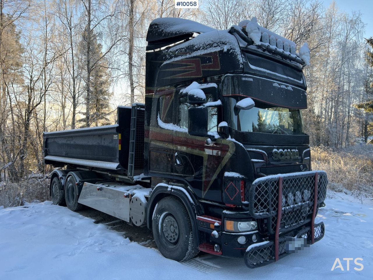 Scania R730 Hooklift truck with double flatbed - Autocarro scarrabile: foto 1 Scania R730 Hooklift truck with double flatbed - Autocarro scarrabile: foto 1
