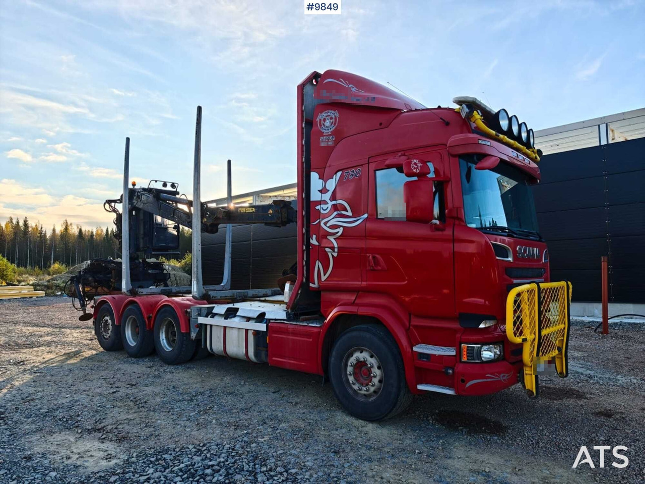 Scania R730 Tridem Timber Truck with Loglift F125S Crane (VIDEO) - Camion trasporto legname, Camion con gru: foto 2 Scania R730 Tridem Timber Truck with Loglift F125S Crane (VIDEO) - Camion trasporto legname, Camion con gru: foto 2