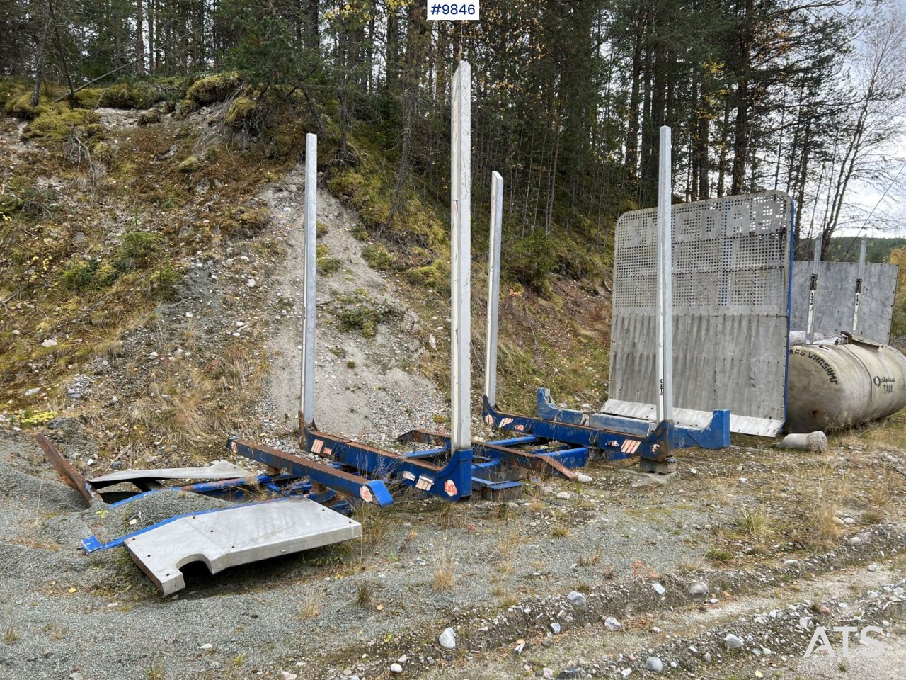 Timber rack for boggie truck, Smedab - Cassone aperto: foto 3 Timber rack for boggie truck, Smedab - Cassone aperto: foto 3