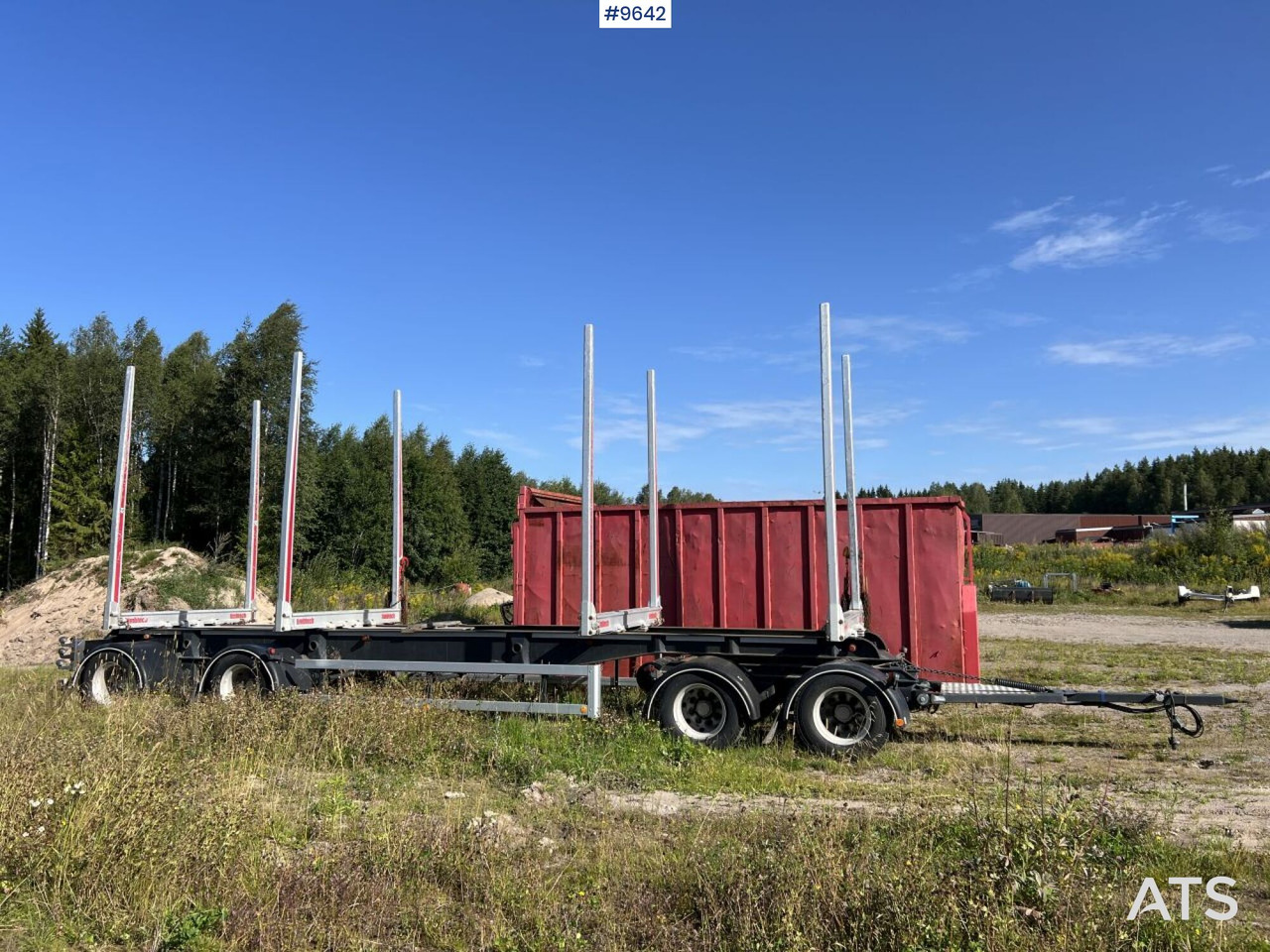 Rimorchio trasporto legname Timber trailer AM TRAILER SF4-S: foto 8