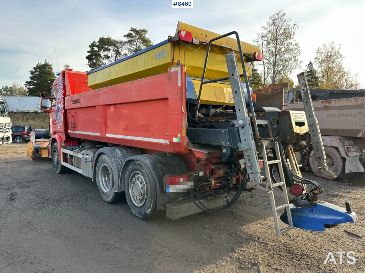 Tipper truck, Scania G410, Front plow, Salt spreader (See video) - Autocarro ribaltabile, Mezzo spazzaneve: foto 3 Tipper truck, Scania G410, Front plow, Salt spreader (See video) - Autocarro ribaltabile, Mezzo spazzaneve: foto 3