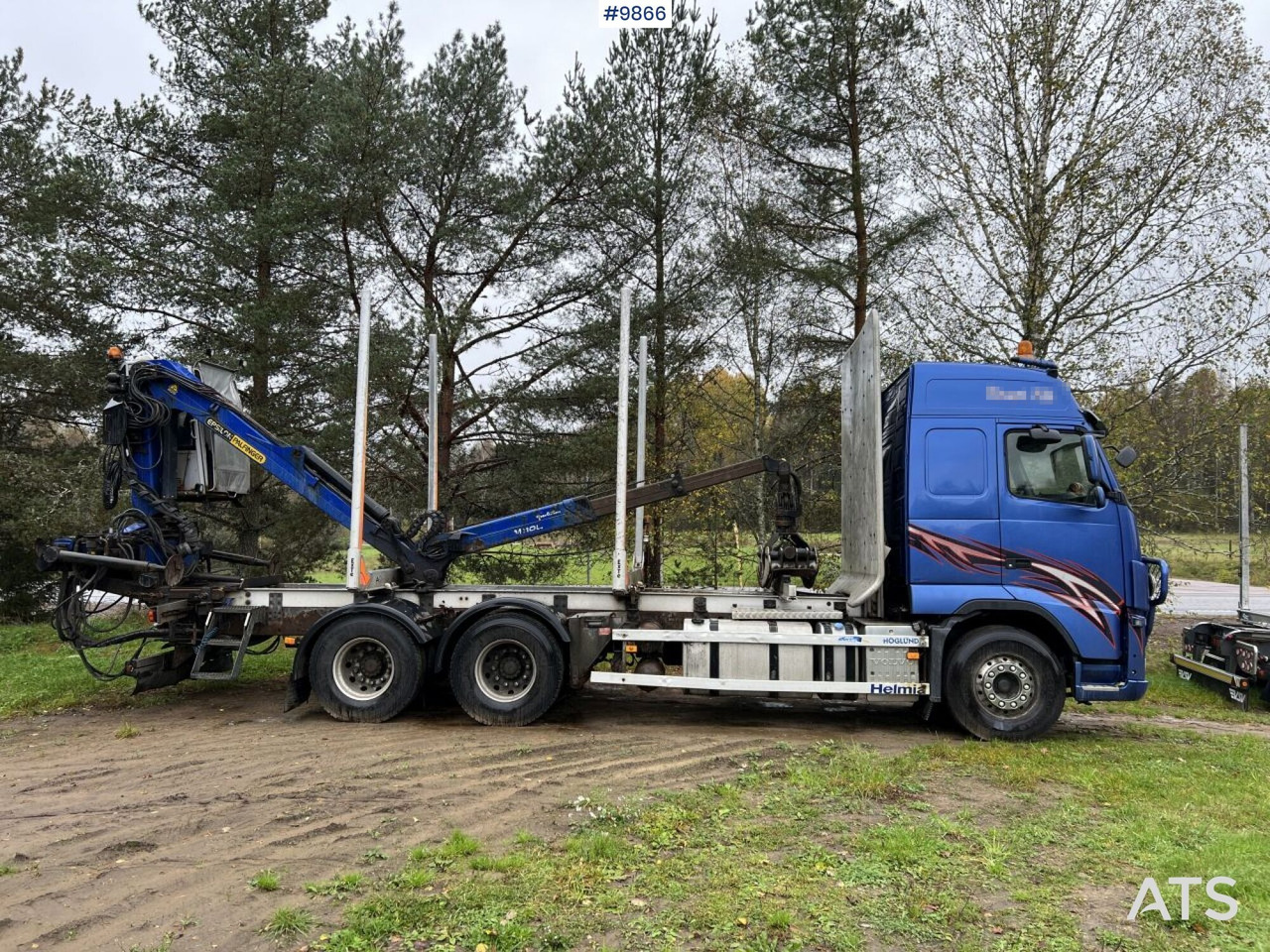 Volvo FH D13 Timber truck with Palfinger M110 crane - Camion trasporto legname: foto 3 Volvo FH D13 Timber truck with Palfinger M110 crane - Camion trasporto legname: foto 3