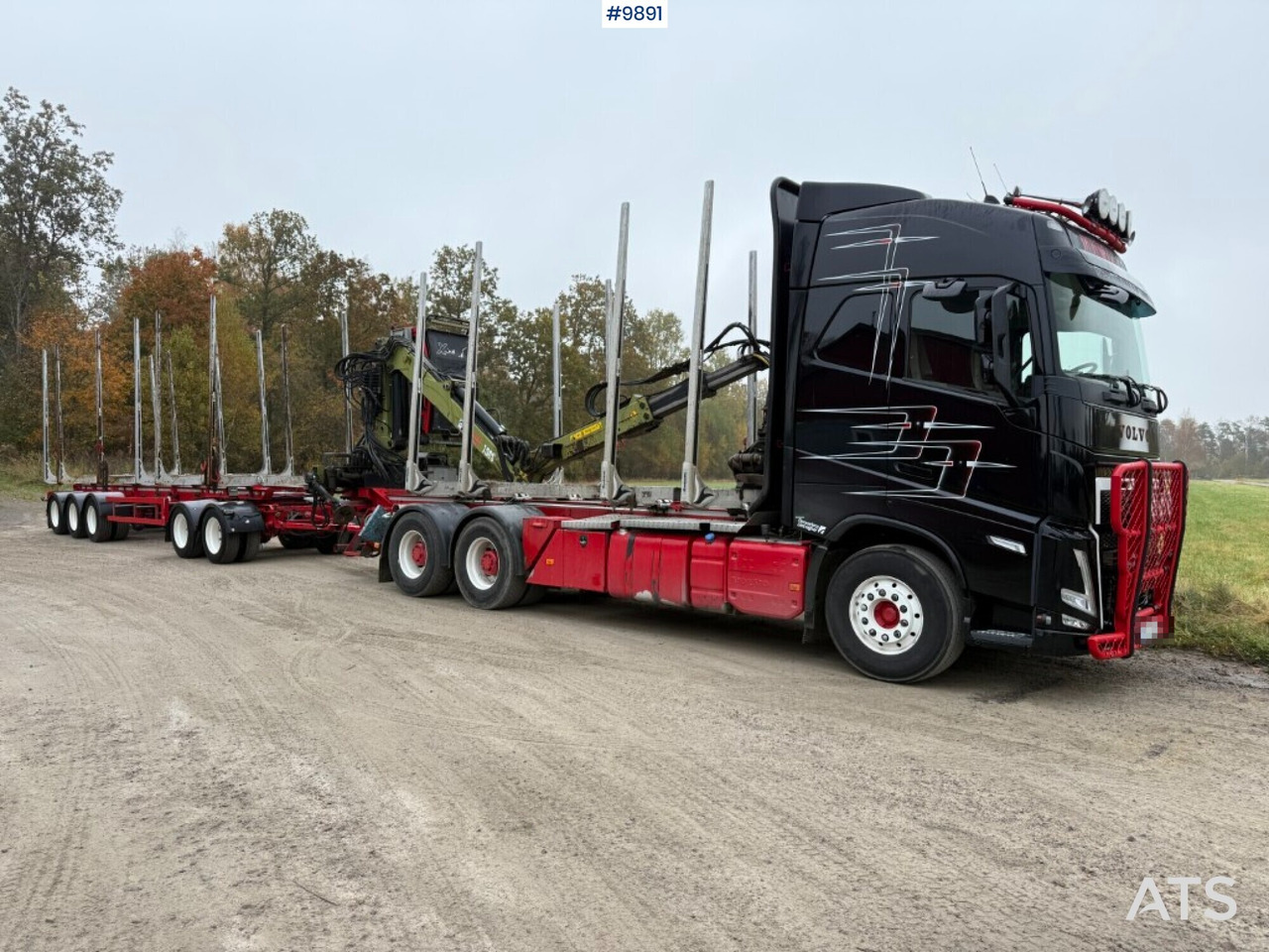 Volvo FH64 R Timber truck, trailer and crane - Camion trasporto legname, Camion con gru: foto 1 Volvo FH64 R Timber truck, trailer and crane - Camion trasporto legname, Camion con gru: foto 1